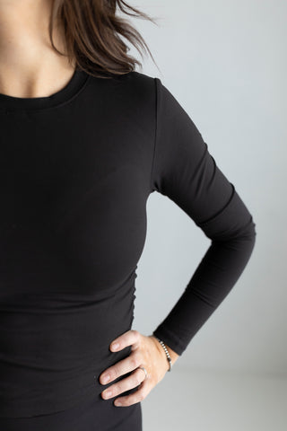 Rachel Ruched Activewear Long Sleeve