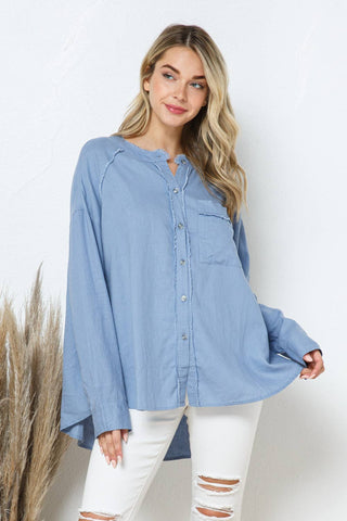 Blue Baby Button Shirt