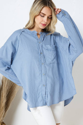 Blue Baby Button Shirt