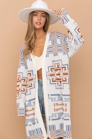 Long Nights Aztec Cardigan