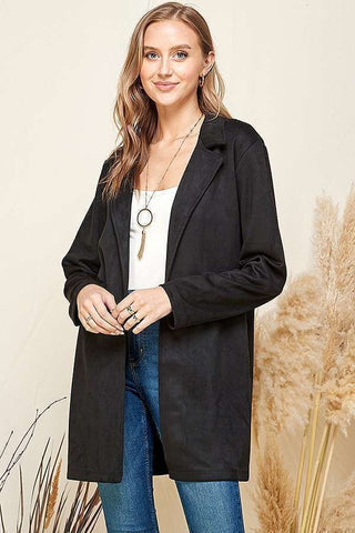 Suede Trench Coat