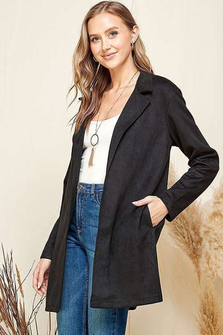 Suede Trench Coat