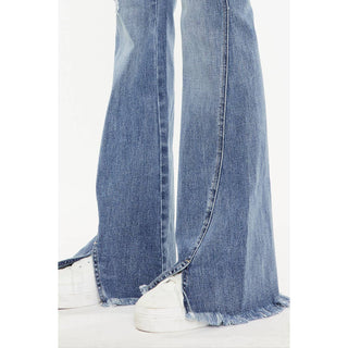 KanCan Front Slit Straight Jeans