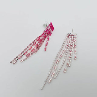 Pink Rhinestone Earrings