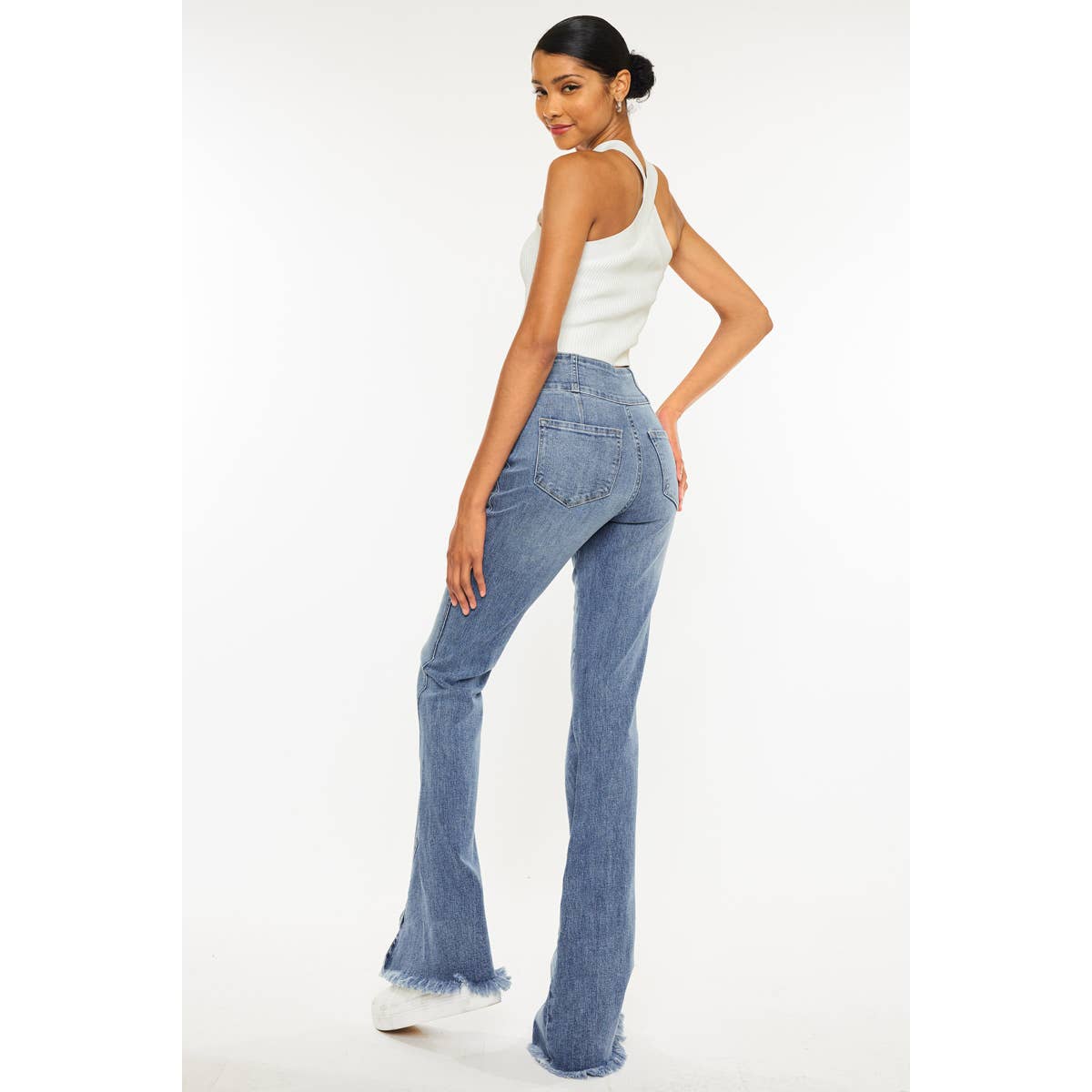 KanCan Front Slit Straight Jeans – Queens & Castles Boutique