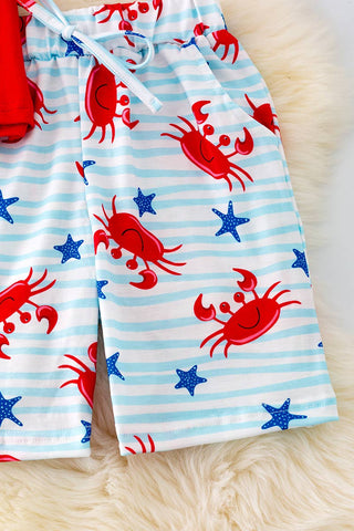 CRAB PRINTED BOYS SET