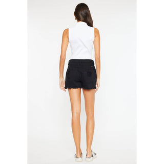 KanCan Black Distresses Shorts