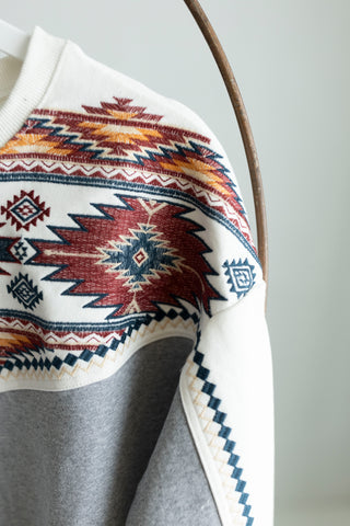 A Little Bit of Everything Aztec Embroidered Pullover