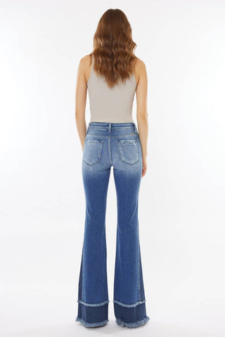 KanCan Medium Stone Flare Jeans