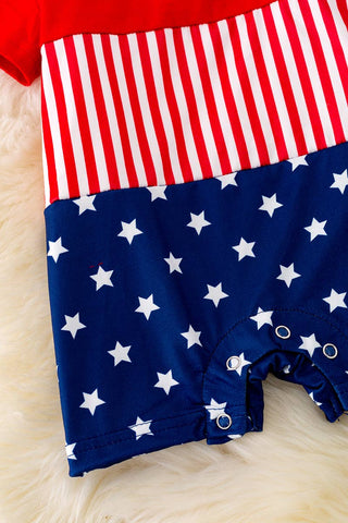 PATRIOTIC BABY BOY ROMPER