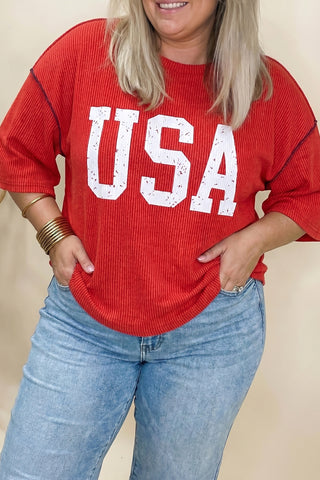 USA Ribbed Top
