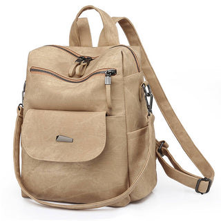 WOMEN BACKPACK FASHION LEATHER TRAVEL SHOULDER