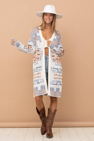 Long Nights Aztec Cardigan