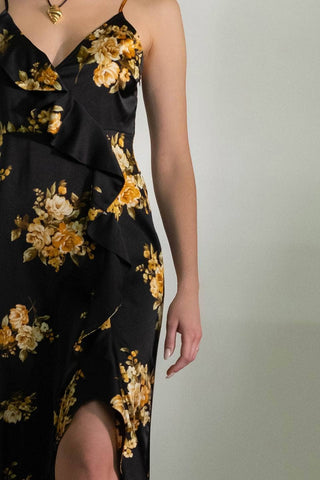 Black Beauty Floral Dress