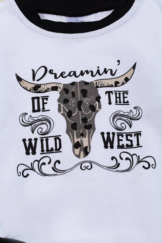 DREAMIN' OF THE WILD WEST" PRINTED BABY ONESIE.RPB65153055-A: 0-3M