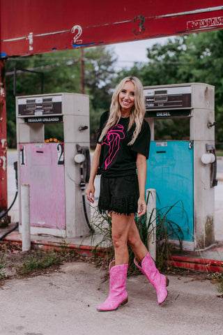 Cowgirl Embroidered Top