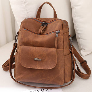 WOMEN BACKPACK FASHION LEATHER TRAVEL SHOULDER