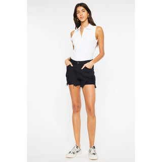 KanCan Black Distresses Shorts