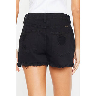 KanCan Black Distresses Shorts