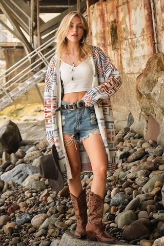 Long Nights Aztec Cardigan