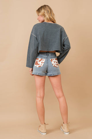 Country Bling Denim Shorts