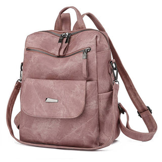 WOMEN BACKPACK FASHION LEATHER TRAVEL SHOULDER
