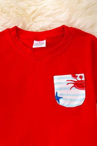 CRAB PRINTED BOYS SET