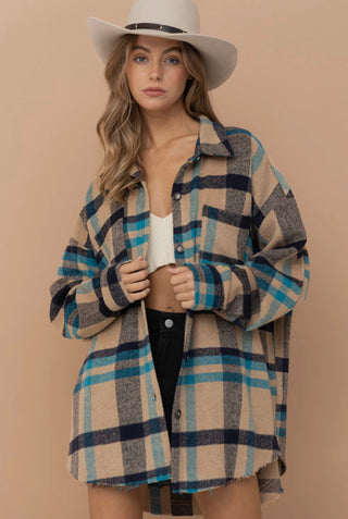 Oversized Brushed Boyfriend Shacket