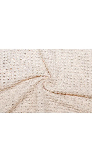 Quarter Zip Waffle Knit Sweater