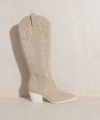 Emma Embroidered Tall Boot