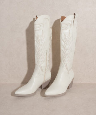 Emma Embroidered Tall Boot