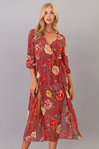 Deep Rose Maxi Dress