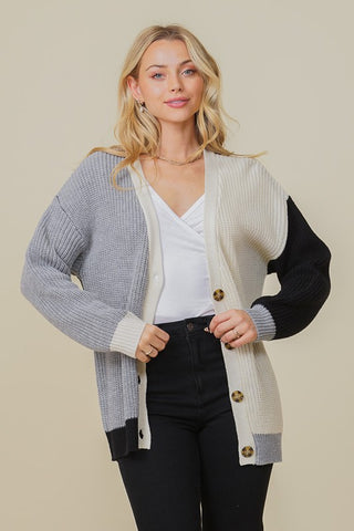 Multi Color Button Cardigan