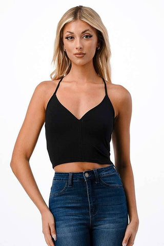 Racer Back Cropped Cami
