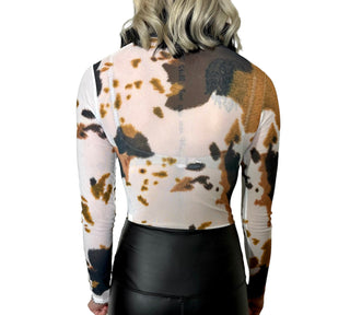 Cow Print Bodysuit