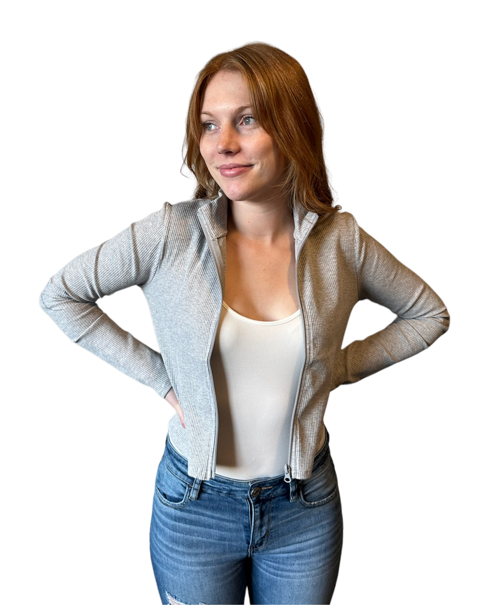 Long Sleeve Zip-Up Top – Queens & Castles Boutique